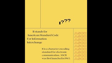 what is ASCII (American Standard Code For Information Interchange) #ctr