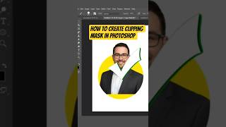 How to create clipping mask🟡 in photoshop #photoshop #shortsfeed #yotubeshorts #shorts #tutorial
