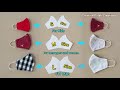 Small, Medium and Large Size Reversible Face Mask sewing tutorial with free pattern/Handmade Mask.