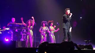 Rick Astley opening for Take That at the O2 - 17 Feb 2019