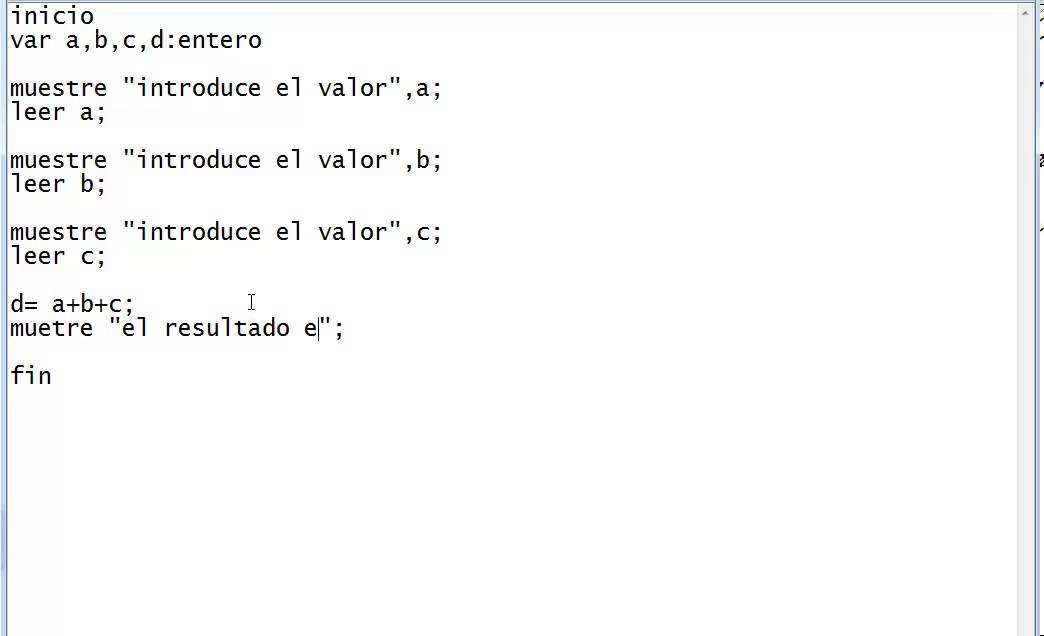 ejercicios de pseudocodigo 4 - YouTube