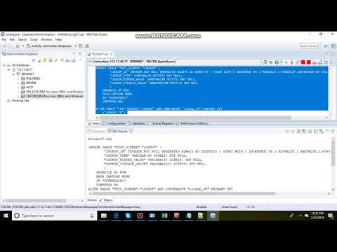 Create DB2 Table and Insert Data using Data Studio