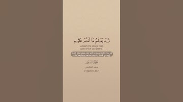 سورة النور [ 63 : 64 ] ~ الشيخ سعد الغامدي
