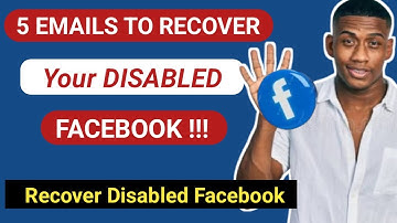 5 Emails to recover a disabled Facebook account in 2025/Facebook disabled account recovery