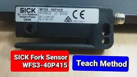 How we Can Teach SICK Make Fork Sensor Model WFS3-40P415
