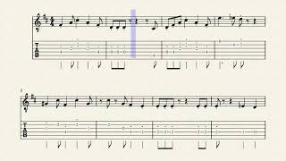 Mii Channel Theme Kazumi Totaka - Solo Guitar Transcription Sheet Music With Tabs