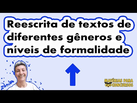 Reescrita de textos de diferentes gêneros e níveis de formalidade