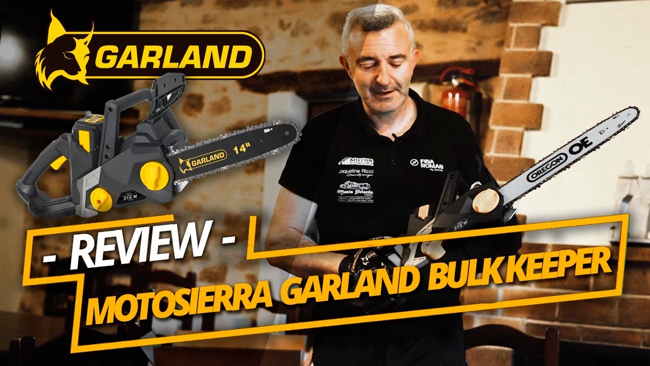 Garland Bulk Keeper 108-V23 Motosierra de Poda con Batería 20V 800W  Amarilla