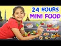 Download Lagu Eating only MINI FOOD for 24 Hours | MyMissAnand
