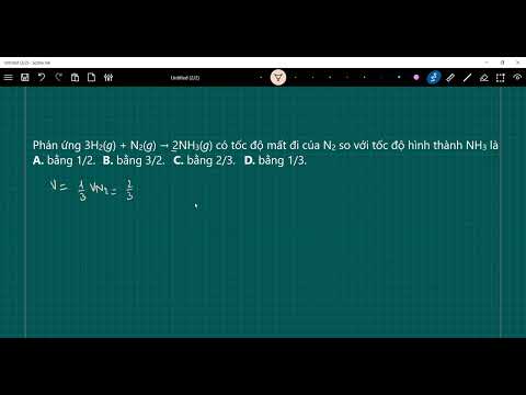 Video: N2 3h2 2nh3 có thu nhiệt không?