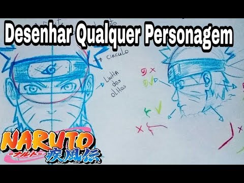 COMO DESENHAR QUALQUER PERSONAGEM DE NARUTO - ESBOCINHOS KIDS