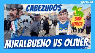 Recorrido de CABEZUDOS en el barrio de MIRALBUENO | ZARAGOZA