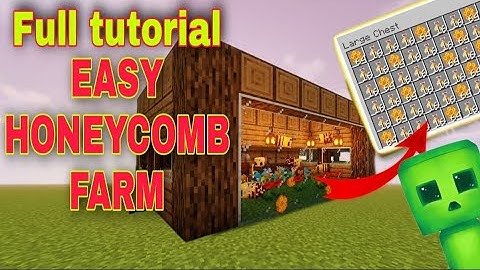 Minecraft1.18 : infinite Honeycomb Farm Easy Tutorial , Automatic, ANY SIZE!