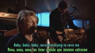 BON JOVI - That&#39;s what the water made me (letra - subtítulos)