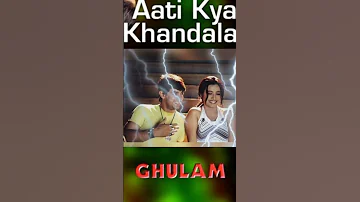 Aati Kya Khanadala Ghulam Aamir Khan Rani Mukherjee Alka Yagnik Short Youtubeshorts Shorts 