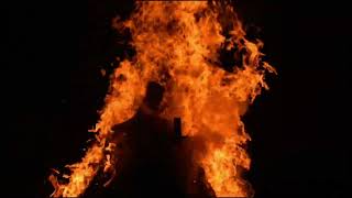 Fire flames on black background, Blaze fire flame texture background, Beautifully, the fire burning