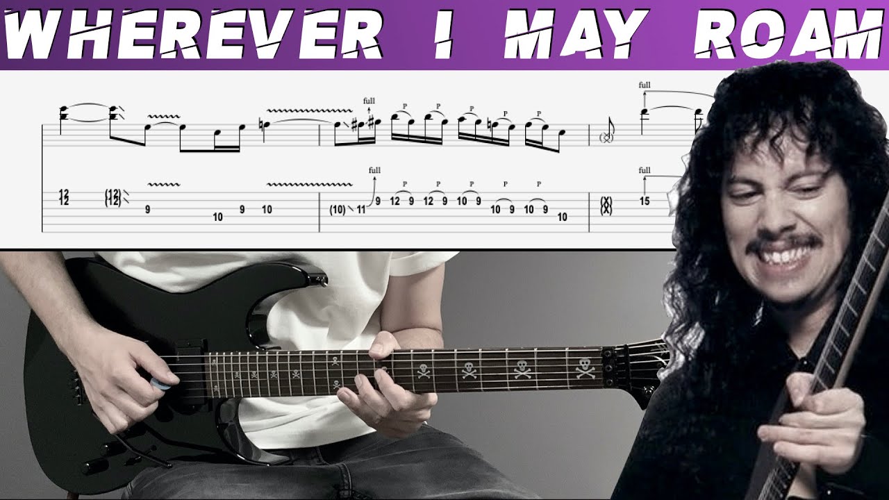 METALLICA - WHEREVER I MAY ROAM (Guitar cover with TAB | Lesson)