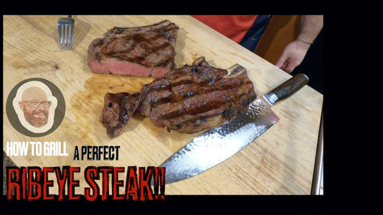 Grilling a Perfect Ribeye Steaks | Cooking With Bruce - YouTube