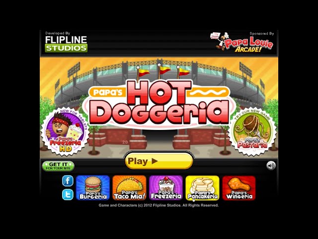 Papa's Hot Doggeria, Free Flash Game