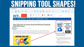 The New Windows Snipping Tools Add Shapes Markup Feature