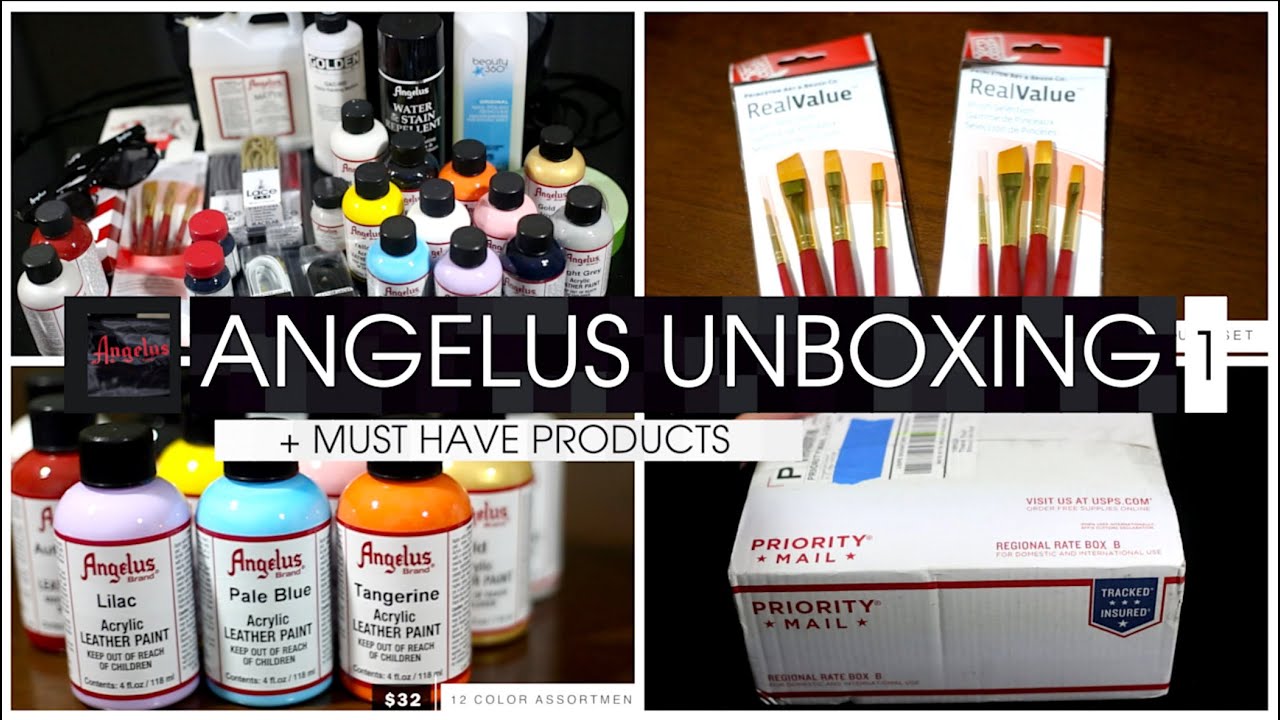 Angelus Unboxing  + MUST HAVE Products For Customizing, Restoring, And  Painting Your Shoes! 