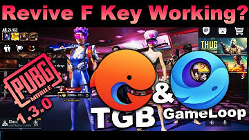 PUBG Mobile Revive F Key Working or Not Working in TGB and Gameloop - Lets Find out