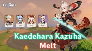 Kaedehara Kazuha Melt Team Comp - Ganyu, Klee and  Bennett