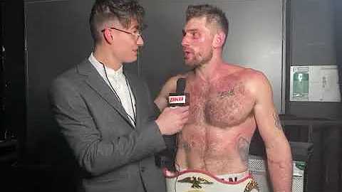 World BKB champion Rob Boardman talks after his wi...