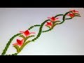 Hand Embroidery : border design for dresses and sari | border line # 71.