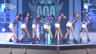 [MPD직캠] 에이오에이 직캠 Good Luck AOA Fancam @엠카운트다운_160519