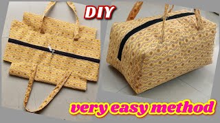 आसान तरीके से बनाएं बेग ll How to make easy method bag at home. Resimi