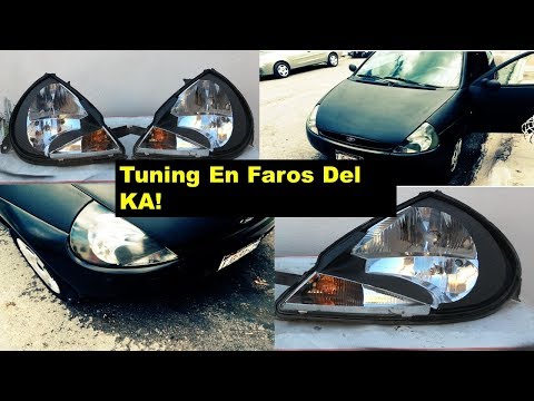 y Abrir Faros del Ford ka ! como pintar los faros de mi auto ? - YouTube