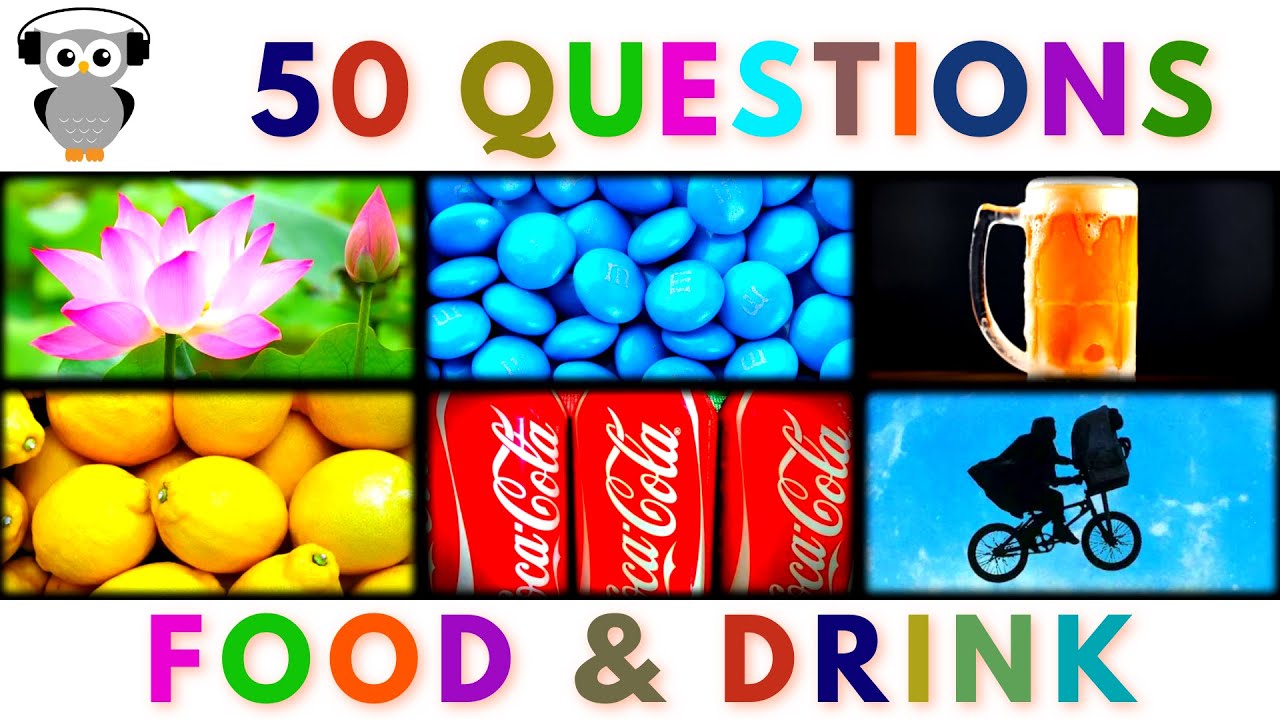 Food & Drink Quiz Trivia 50 Questions General