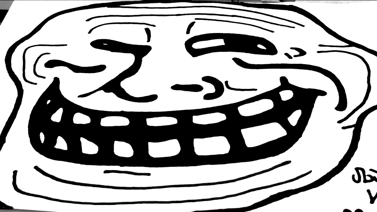 How to Draw Memes-Meme Faces Step by Step Easy: a TROLL FACE with