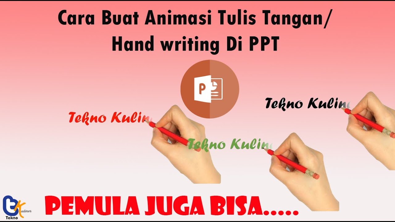  Cara  Membuat Animasi  Tulis Tangan di Power Point  How to 