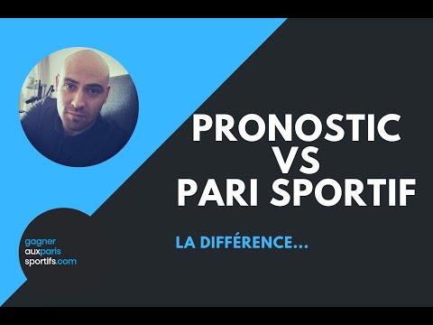 Pronostic vs Pari sportif : La différence