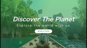 Full Screen Responsive Landing Page using HTML&CSS