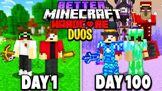WE Survived 100 Days in Better Minecraft Hardcore - Duo Modded...Here's What Happened