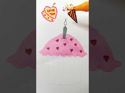 Delicious cake😋🧁🥳🌈✍️ #painting