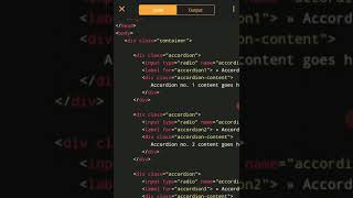 How to use Accordion tag in HTML and CSS