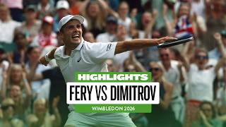 UNBELIEVABLE SCENES 🤯 | Arthur Fery Stuns Grigor Dimitrov in THRILLER | Wimbledon Highlights
