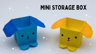 Origami Paper Dog Box | DIY How to make paper box | Paper Craft / Paper Box DIY / Organizer by World Of Art And Craft 827 views 11 days ago 7 minutes, 43 seconds