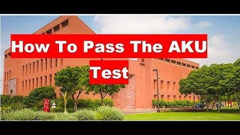 How To Pass The AKU Test (1) | MCAT GUIDE
