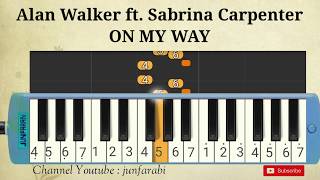 Alan Walker- ON MY WAY - pianika note