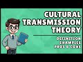 What is Cultural Transmission Theory? (Easiest Explanation)
