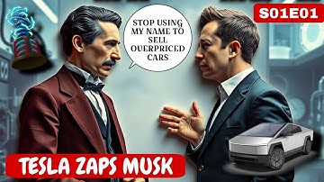Elon Musk Meets Nikola Tesla - Whose The Real Genius #elonmusk #funny