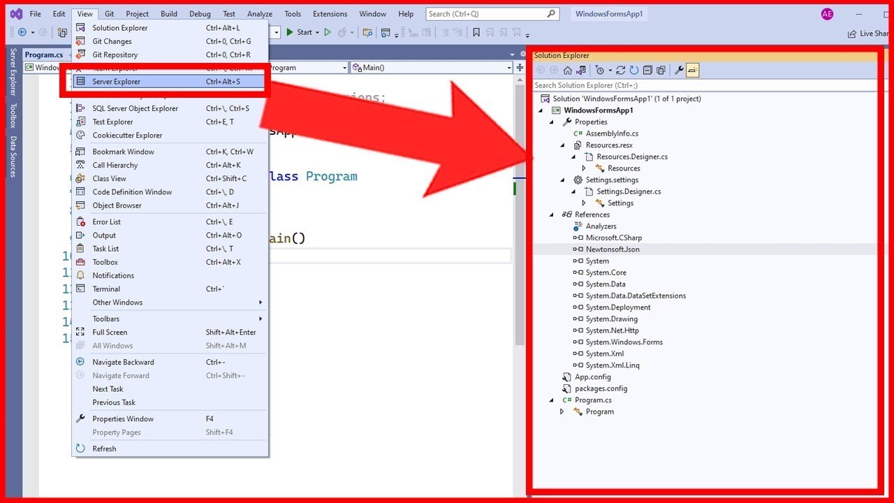 Learn about Solution Explorer - Visual Studio (Windows)