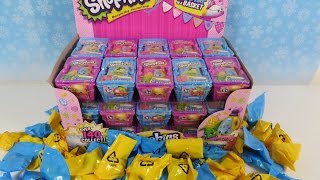 Shopkins Season 1 & 2 Full Box 30 Blind Mystery Baskets Opening Unboxing Toy Review