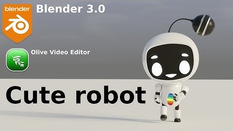 Cute robot - Full process - Timelapse - @BlenderOfficial
