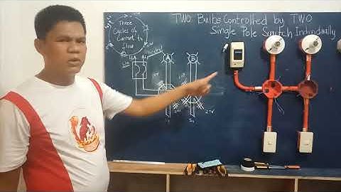Two Bulbs Controlled by Two Single Pole Switch Individually